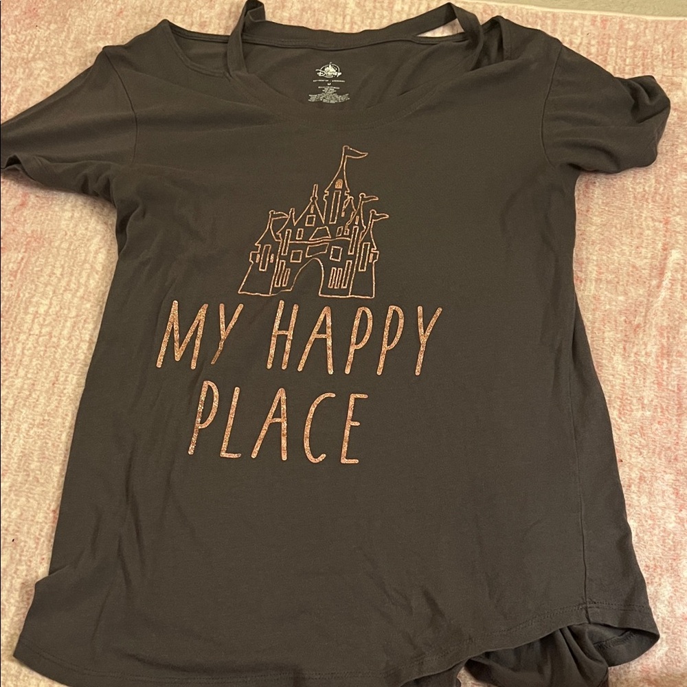 Walt Disney World My Happy Place Off Shoulder T shirt